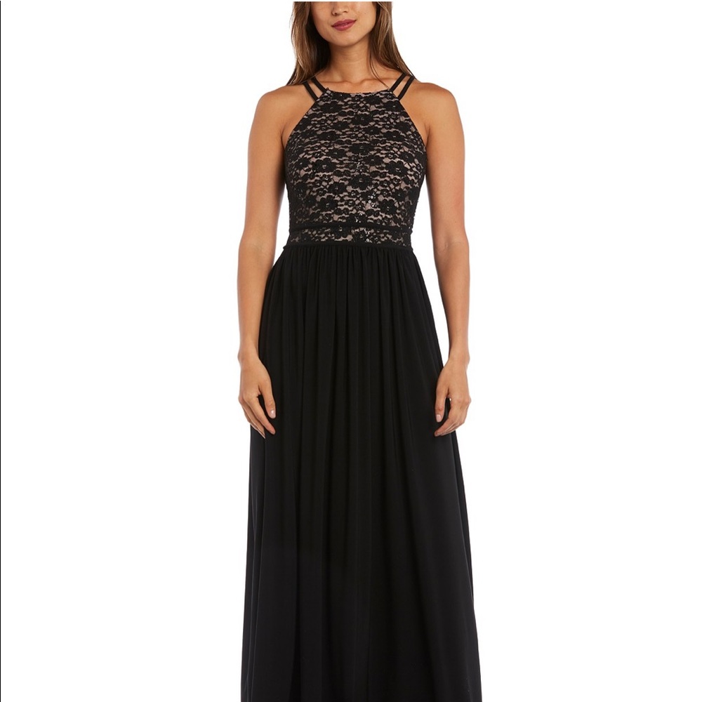 Nightway Lace-Top Gown